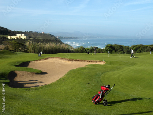 Obraz na plátně golf au pays basque
