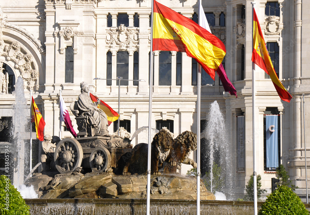 Obraz premium Fuente de Cibeles, Madrid