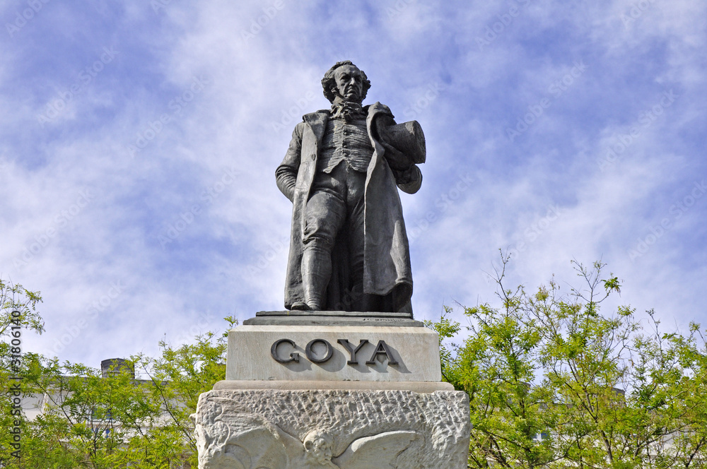 Obraz premium Francisco de Goya, Denkmal (Madrid)
