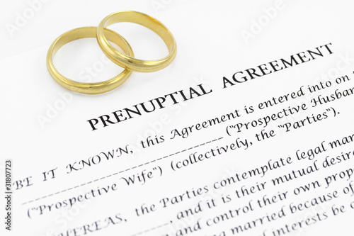 Prenuptial ( premarital ) agreement photo