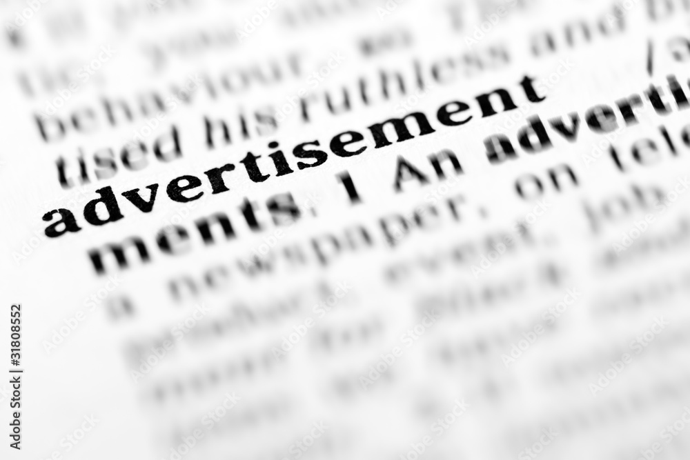 advertisement (the dictionary project) advertisement (the dictionary project)