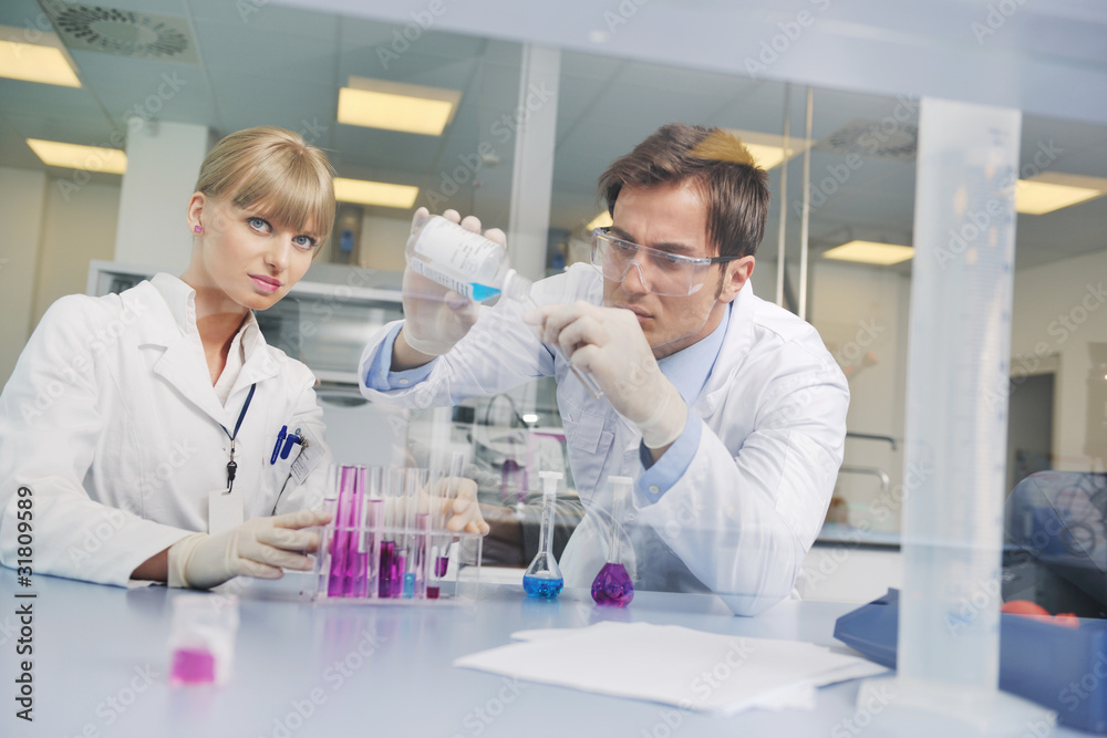 science people in bright lab science people in bright lab