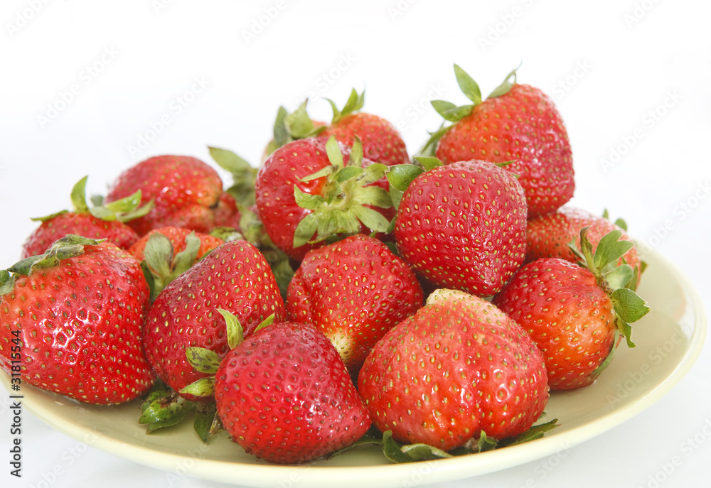 Pile of fresh strawberries Pile of fresh strawberries