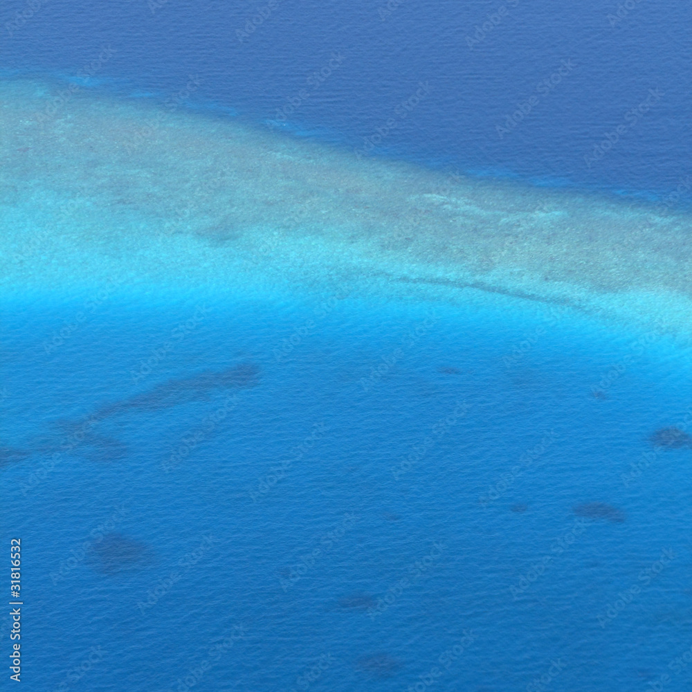 Maldives　上空から見た美しい景色