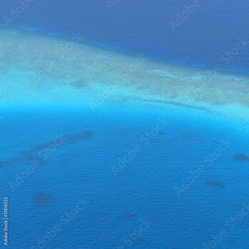 Maldives 上空から見た美しい景色