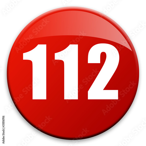 3D effect button "112"