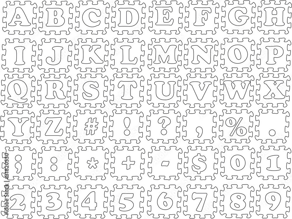 ABC vector puzzle