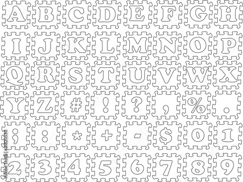 ABC vector puzzle