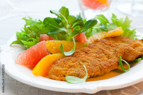Billede på lærred Turkey escalope