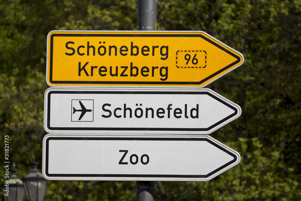 Wegweiser Schönefeld / Zoo / Kreuzberg