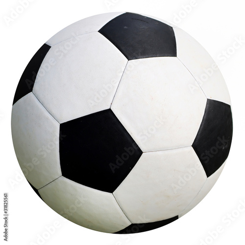 football soccer ball isolated on white