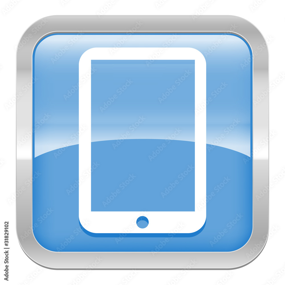Vecteur Stock Pictogramme Tablette S rie Carr Bleu Adobe Stock