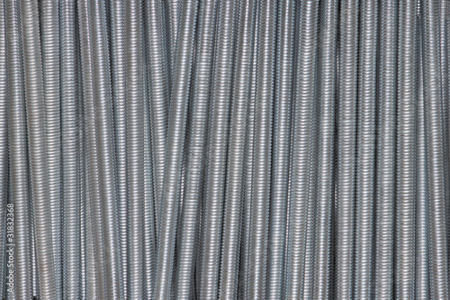 Metal long springs can used as background