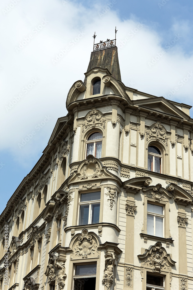 Prag, schön renovierte Häuser