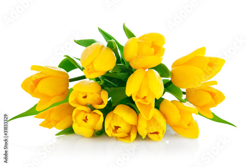 Fototapeta Naklejka Na Ścianę i Meble -  yellow tulip flowers bouquet
