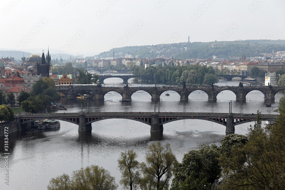 Prag Brücken über die Moldau