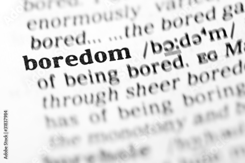 boredom (the dictionary project)