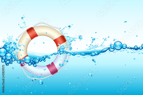 Lifebouy in Water photo