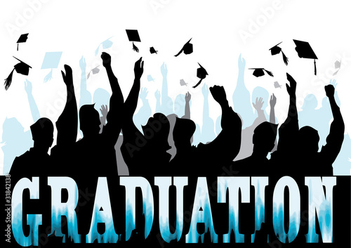 Graduation in silhouette