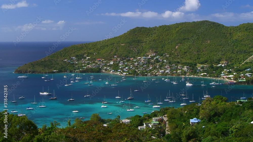 Time lapse Bequia Island, St. Vincent & The Grenadines