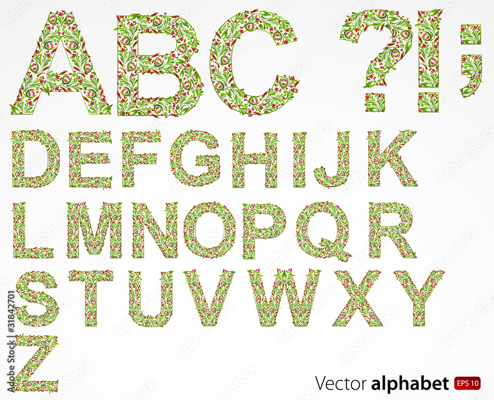 Vector alphabet Vector alphabet