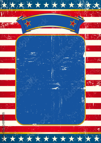 Flag of us background US
