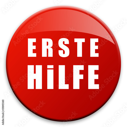 3D Effekt Button "ERSTE HILFE"