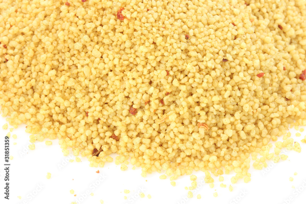 Couscous on white background Couscous on white background