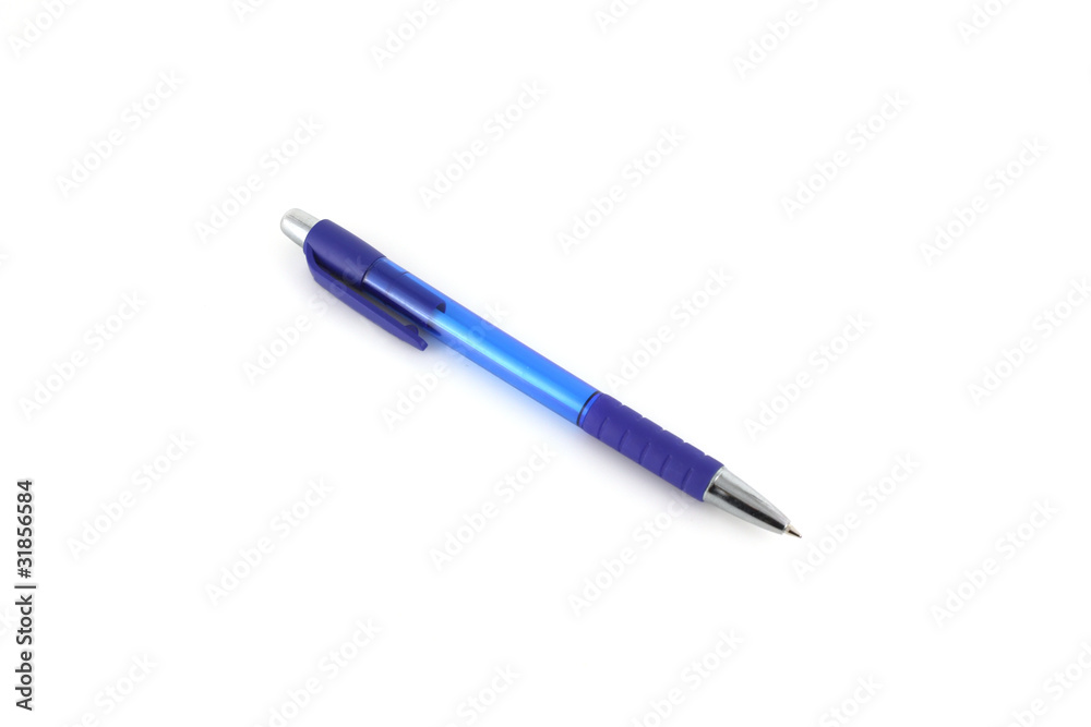 Blue ball-point pen