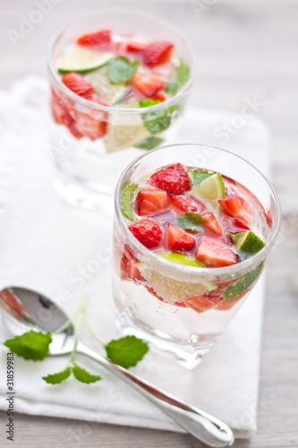 summer strawberry cocktail