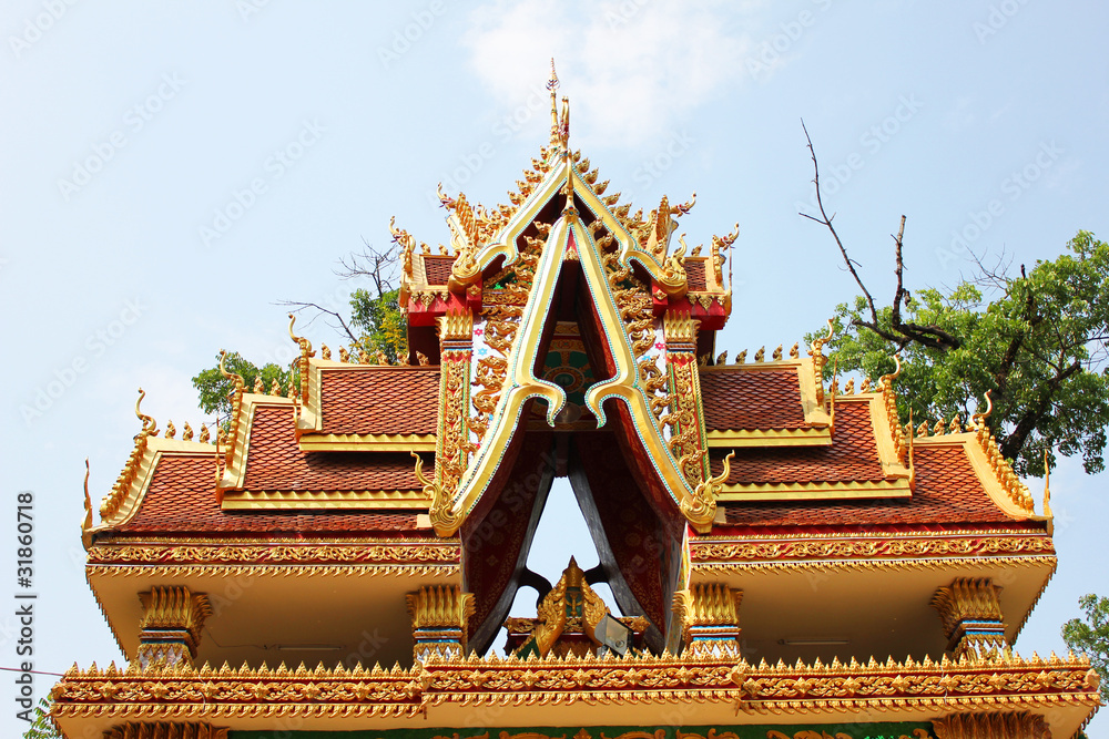 Temple in laos. Temple in laos.