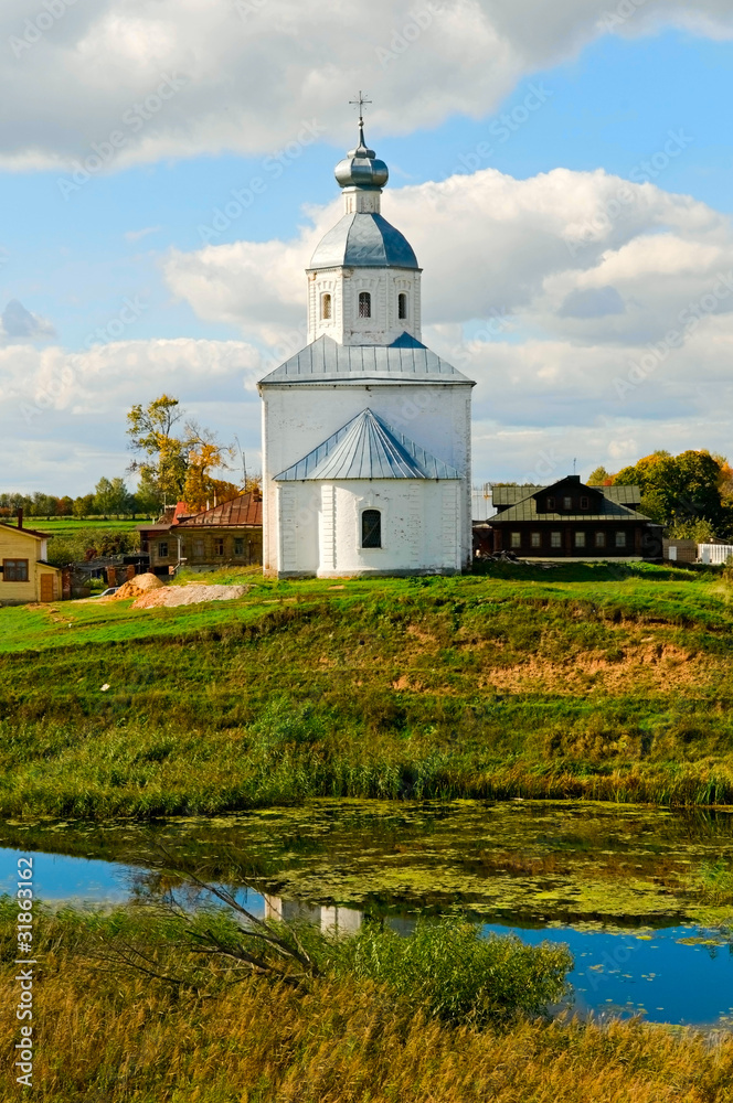 the church in Suzdal, Russia