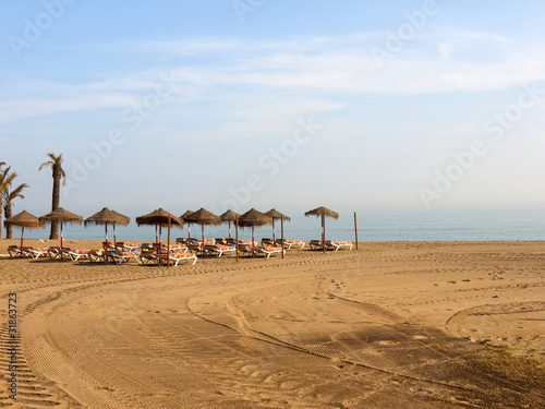 Beach at Torremolinos Andalucia Spain