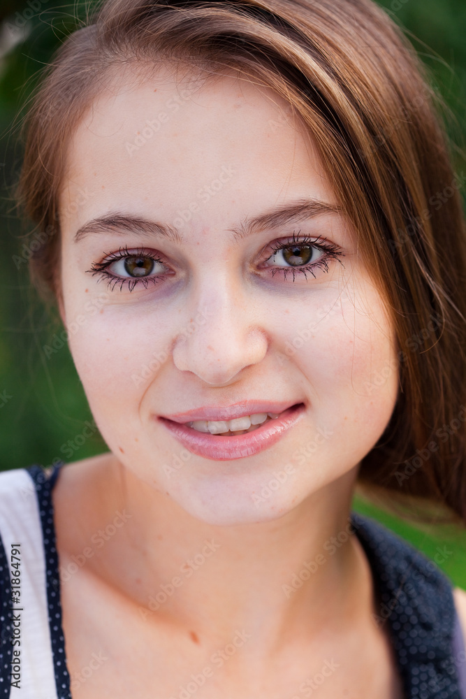 portrait of a beautiful young woman outdoor portrait of a beautiful young woman outdoor