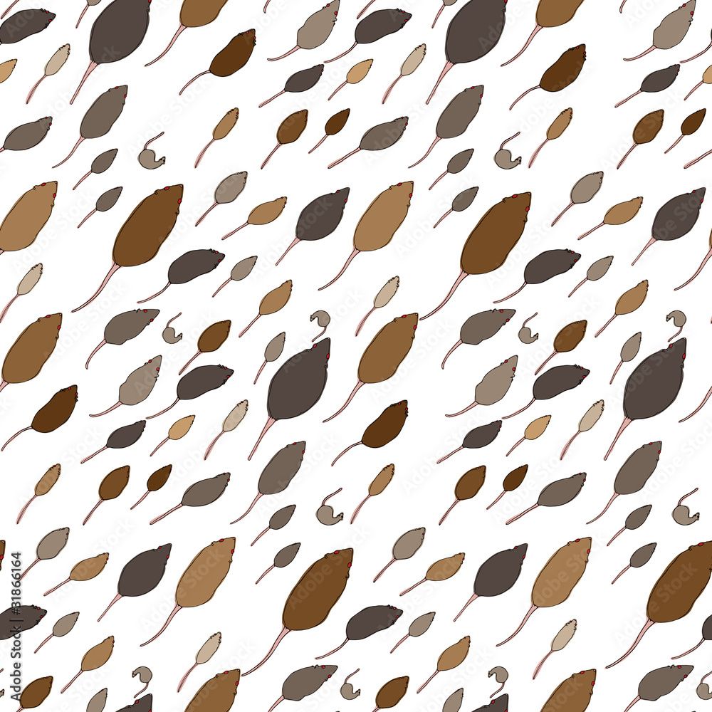 Seamless Rats Pattern Seamless Rats Pattern
