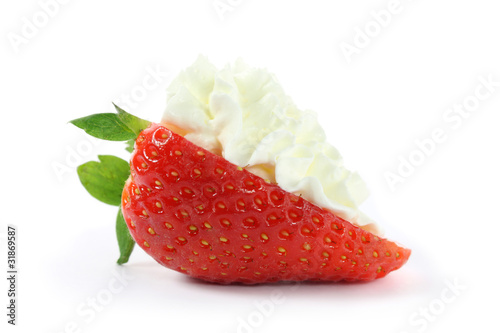 Fraise crème chantilly