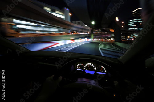 Drive fast at night