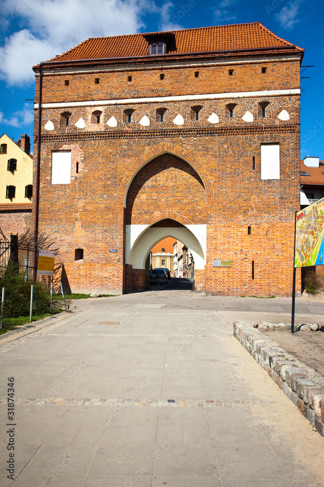 Gateway Holy Spirit -monument in Torun,Poland - obrazy, fototapety, plakaty 