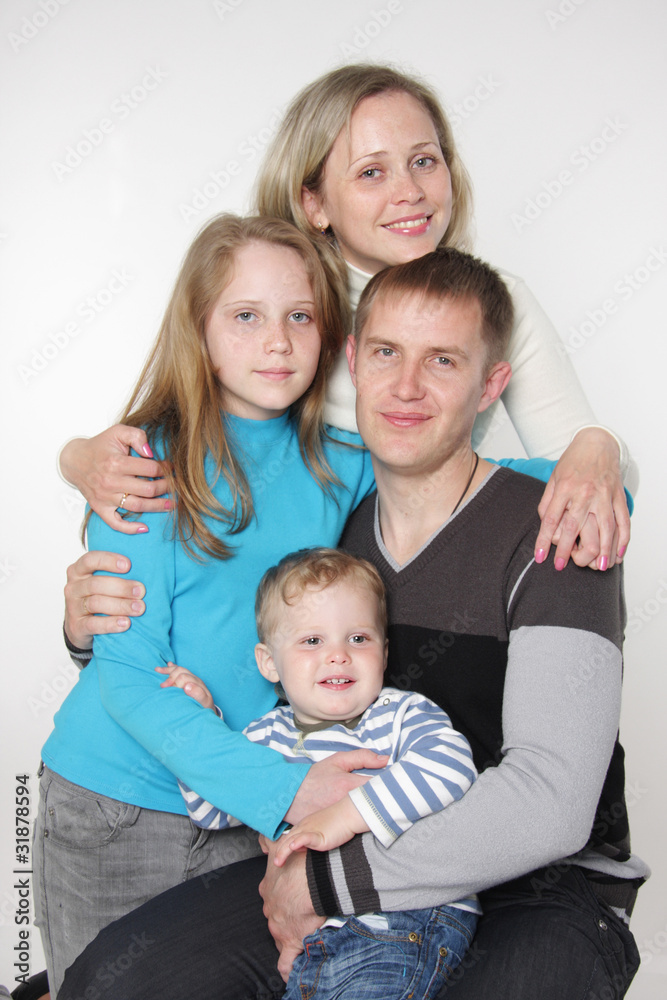 studio family portrait