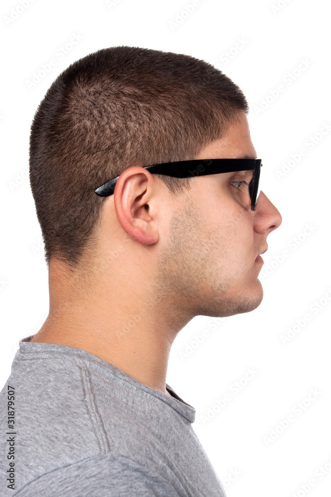 Obraz premium Young Man In Nerd Glasses