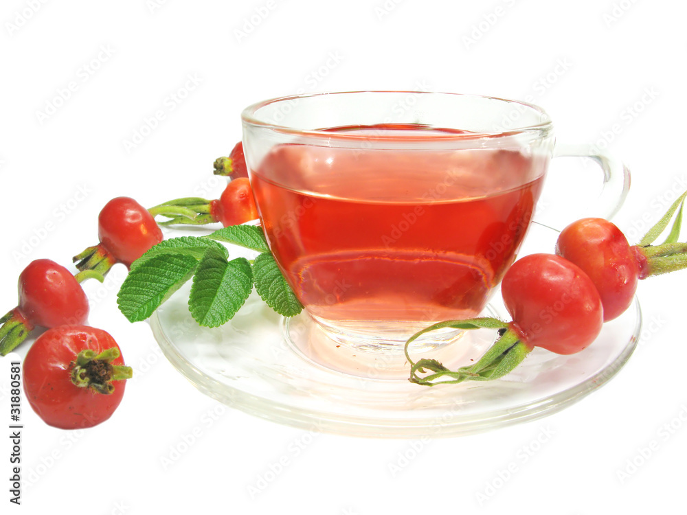 red herbal tea with hip wild rose red herbal tea with hip wild rose