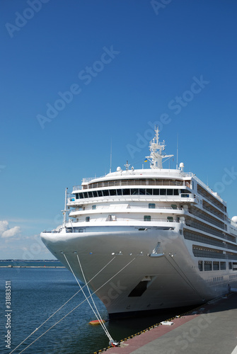 Cruise ship in port