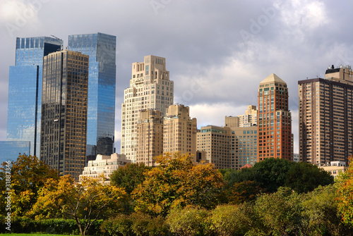 Columbus Circle Viewed From Central Park in New York City © SeanPavonePhoto