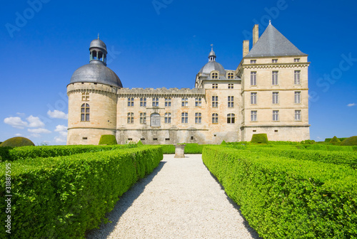 Gardens and Chateau de Hautefort, Perigord, France