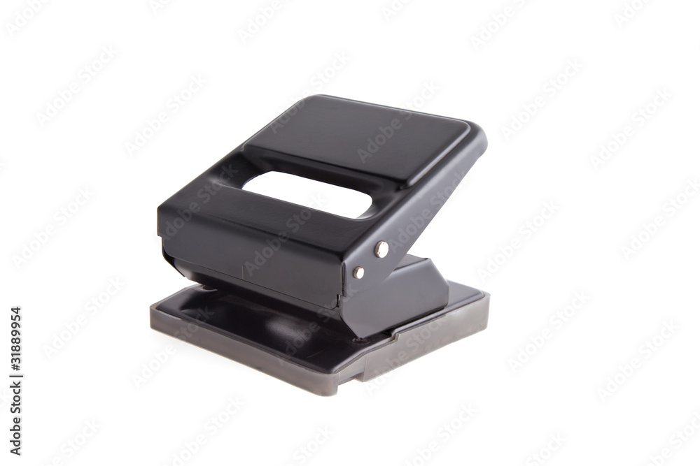 Hole puncher on a white background Hole puncher on a white background