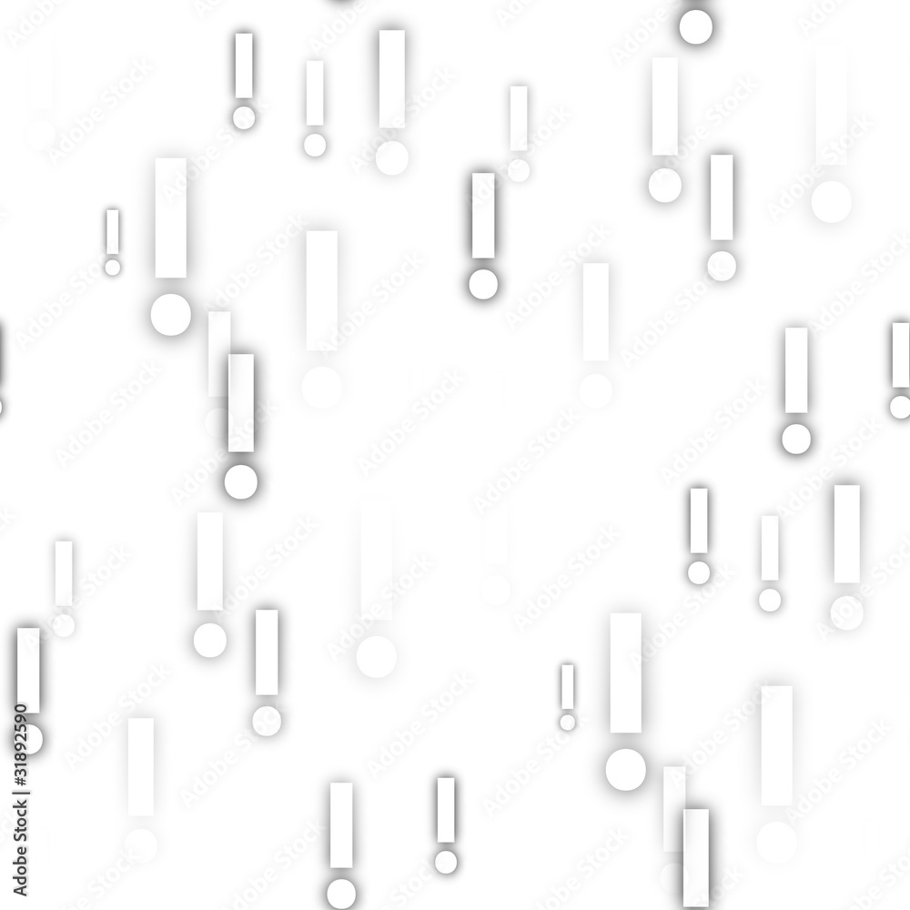 Ausrufezeichen weiss - abstrakt Stock Illustration | Adobe Stock