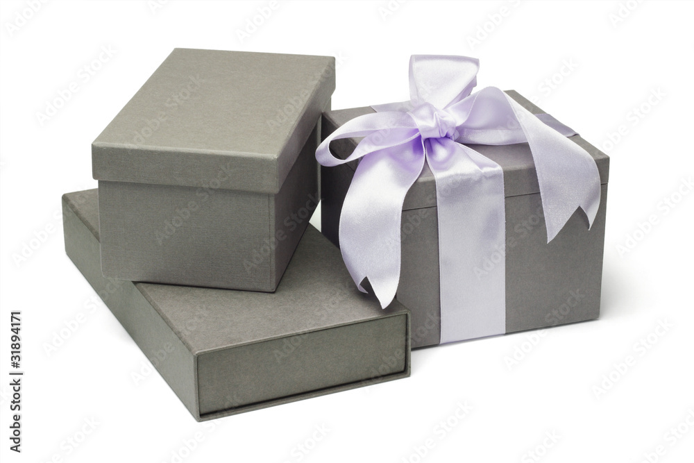 Grey gift boxes Grey gift boxes