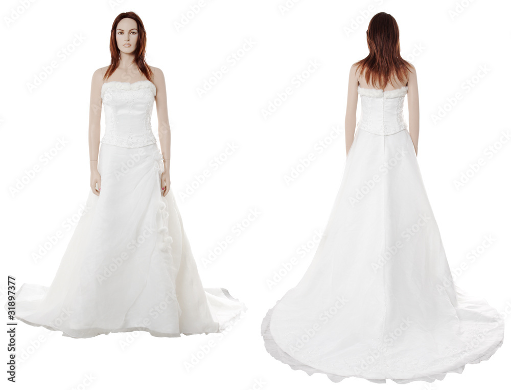 Wedding dress mannequin #2 | Isolated