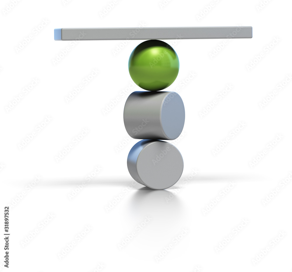 stabilité et équilibre, balance stable Illustration Stock Adobe Stock