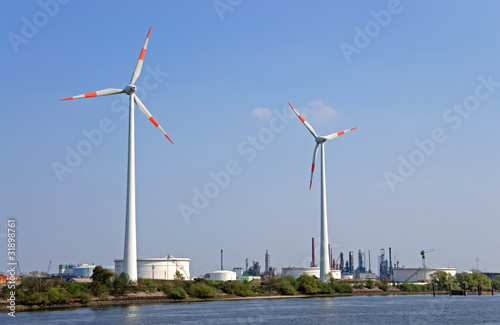 wind power and refinery